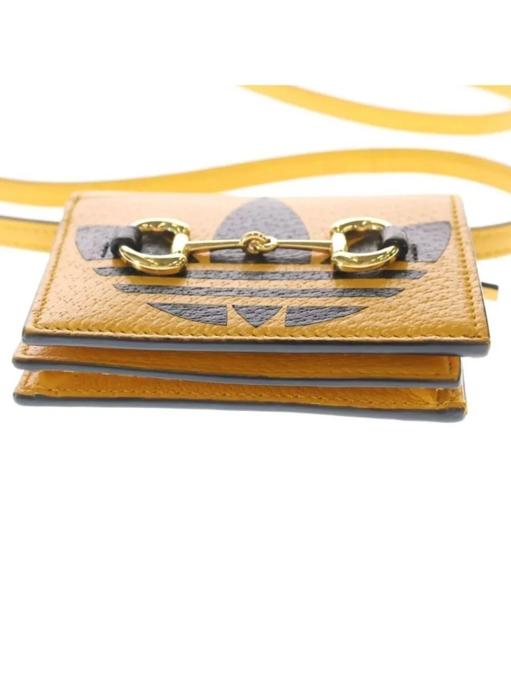 Gucci Adidas Shoulder Compact Wallet Yellow - Picture 4 of 8